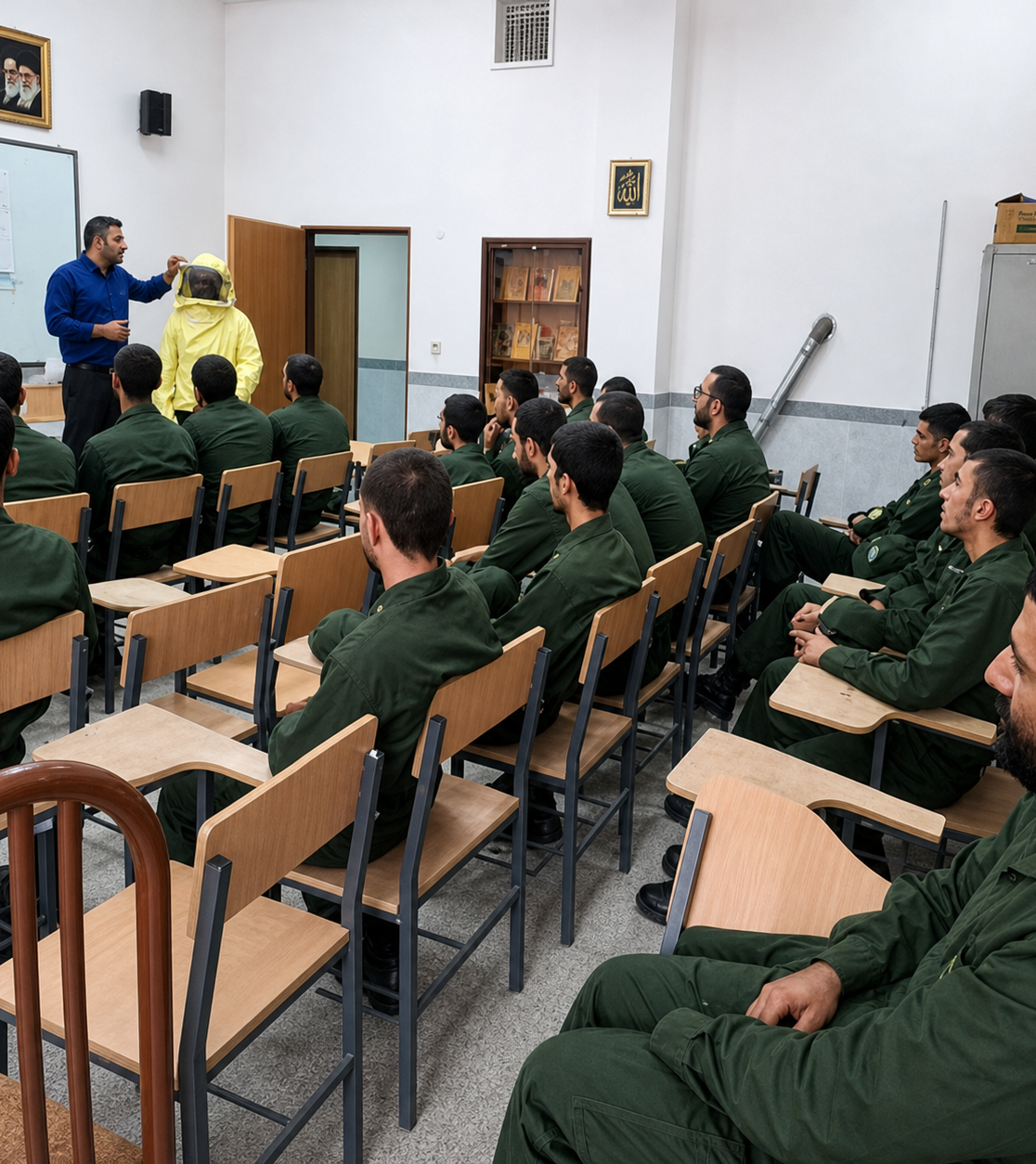 آموزش پرورش زنبور عسل به سربازان نیروی انتظامی سمنان