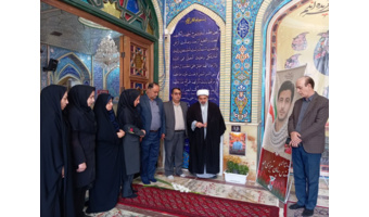 تجدید میثاق کارکنان مرکز تحقیقات و آموزش کشاورزی و منابع طبیعی استان سمنان با آرمان‌های شهدا همزمان با هفته آموزش
